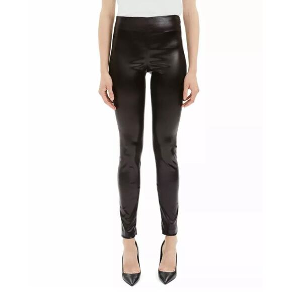 Theory NP Chintz Skinny Legging Stretch Ankle‎ Zip Size 6 Brown Preppy Date Glam - Picture 1 of 12